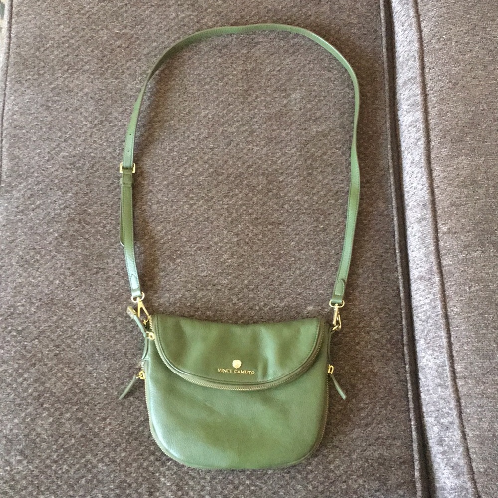 Vince Camino Forest Green Crossbody Handbag